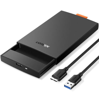 Ugreen 60353 storage disk enclosure Hard drive/SSD Black 2.5"