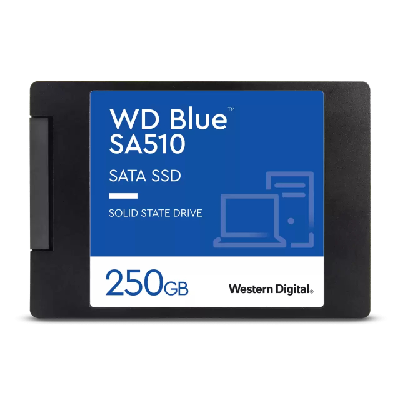 Western Digital Blue SA510 SSD 250Go SATA III 6Gb/s cased 2.5p 7mm internal (WDS250G3B0A)