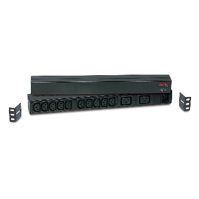 APC RACK PDU BASIC 1 U 16A 230V unité de distribution d'énergie 12 sortie(s) CA 0U/1U Noir (AP9559)