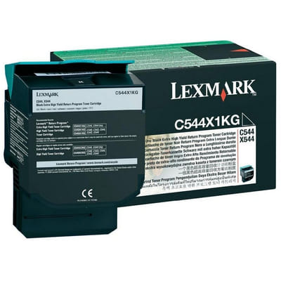 ليكسمارك C544X1KG خرطوشة حبر أصلية سوداء (C544X1KG)