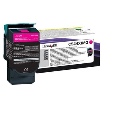 ليكسمارك C544X1MG خرطوشة حبر أصلية ماجنتا (C544X1MG)