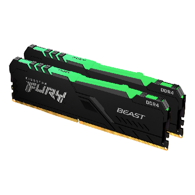 Kingston Technology FURY Beast RGB Barrette Mémoire 16 Go 2 x 8 Go DDR4 3200 MHz (KF432C16BBAK2/16) Kingston Technology FURY Beast RGB Barrette Mémoire 16 Go 2 x 8 Go DDR4 3200 MHz (KF432C16BBAK2/16)