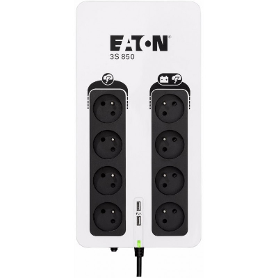 Eaton 3S850F alimentation d'énergie non interruptible Veille 0,85 kVA 510 W 8 sortie(s) CA (3S850F)