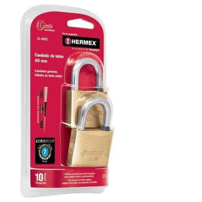 Hermex CL-40X2 Conventional Padlock 2 piece(s)