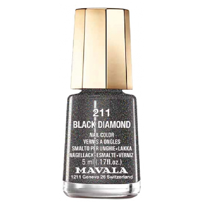 Mavala Mini Color Vernis à Ongles Pailleté 5 ml - Couleur : 211 Black Diamond Mavala Mini Color Vernis à Ongles Pailleté 5 ml - Couleur : 211 Black Diamond
