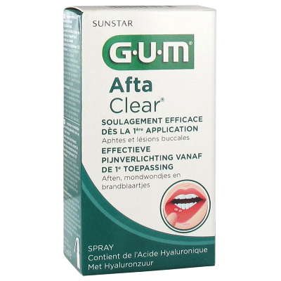 Spray 15ml AftaClear Aphtes Et Lesions Buccales Gum Spray 15ml AftaClear Aphtes Et Lesions Buccales Gum