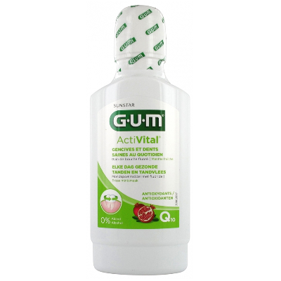 Bain De Bouche Gencives Et Dents Saines Au Quotidien Q10 300ml ActiVital Gum Bain De Bouche Gencives Et Dents Saines Au Quotidien Q10 300ml ActiVital Gum