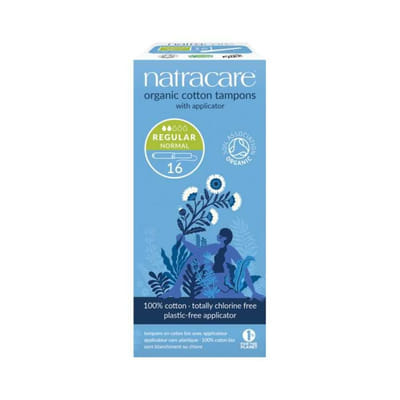 Organic Tampons With Applicator Regular Box Of 16 Natracare