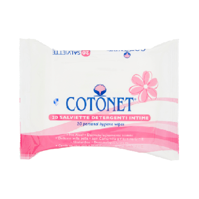 Cotonet Lingettes Intimes 20 Salviettes Cotonet Lingettes Intimes 20 Salviettes