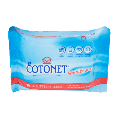 Cotonet Lingettes Mutipurpose 20 Salviette Cotonet Lingettes Mutipurpose 20 Salviette