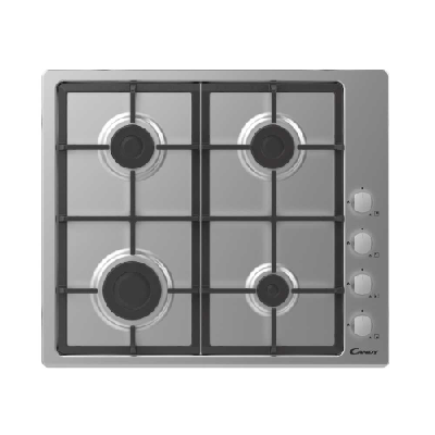 Candy CHG6LX Acier inoxydable Intégré (placement) 60 cm Gaz 4 zones