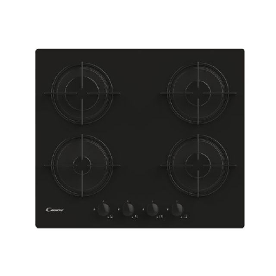 Candy CVW6BB plaque Noir Intégré 59.5 cm Gaz 4 zones Candy CVW6BB plaque Noir Intégré 59.5 cm Gaz 4 zones