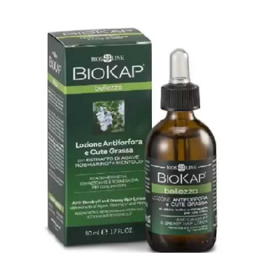 BIOKAP LOTION ANTIPELLICULAIRE ET CHEVEUX GRAS LOTION SANS RINÇAGE 50ML