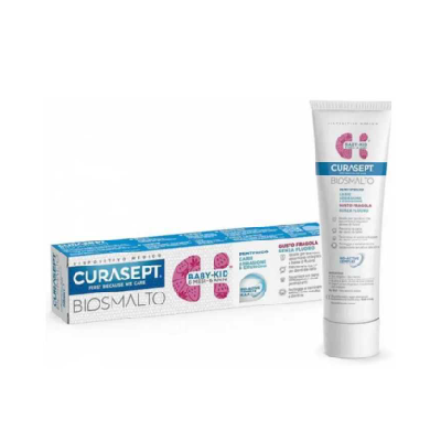 CURASEPT Dentifrice Biosmalt Baby-Kid 6 mois-6 ans- Fraise 50 ml CURASEPT Dentifrice Biosmalt Baby-Kid 6 mois-6 ans- Fraise 50 ml
