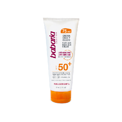 Babaria Crème Solaire Anti-Taches Et Antirides Visage SPF 50, 75ml Babaria Crème Solaire Anti-Taches Et Antirides Visage SPF 50, 75ml