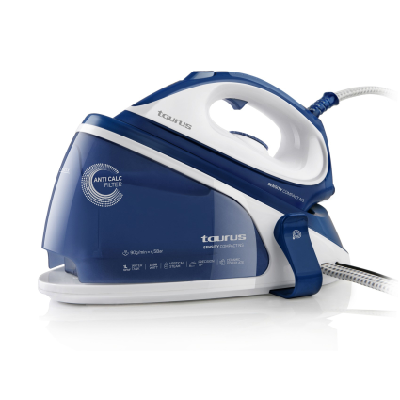 Taurus Sensity Compact Non Stop 2200 W 1 L Semelle en céramique Bleu, Blanc