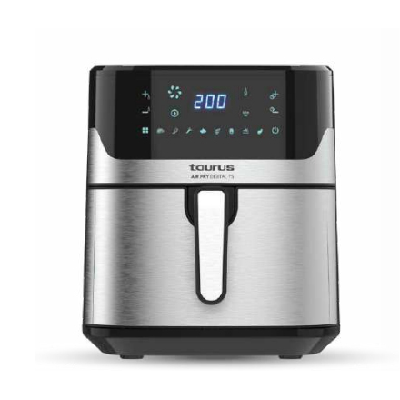 Taurus DIGITAL 7S Unique 6,5 L Autonome 1600 W Friteuse d’air chaud Noir, Argent