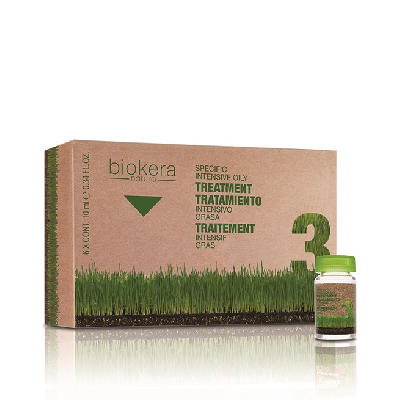 Biokera Ampoules Traitement intensif Cheveux gras 6Ampoules*10ml Biokera Ampoules Traitement intensif Cheveux gras 6Ampoules*10ml