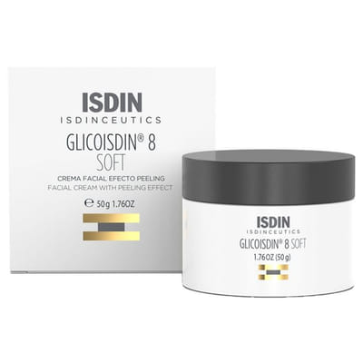 Isdin Isdinceutics Glicoisdin 8 Soft Crème Visage Effet Peeling 50 g