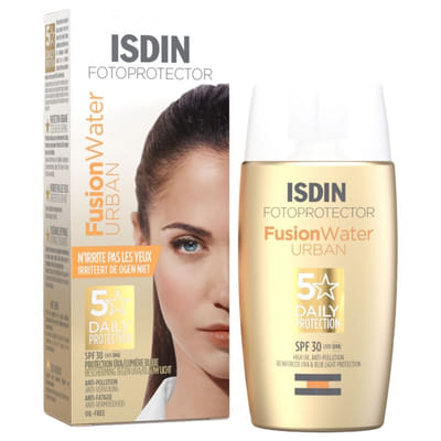 Anti-pollution Face Sunscreen SPF30 50ml FusionWater Urban Fotoprotector Isdin