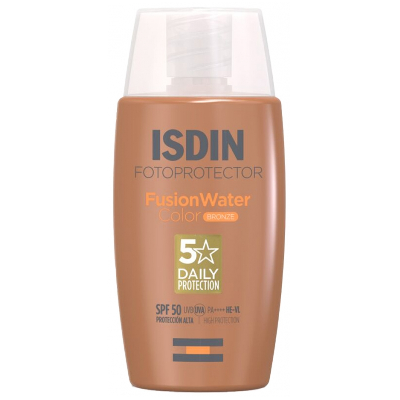 Isdin Fotoprotector Fusion Water Color SPF50 50 ml - Teinte : Bronze Isdin Fotoprotector Fusion Water Color SPF50 50 ml - Teinte : Bronze