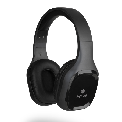 NGS Artica Sloth Casque Avec fil &sans fil Arceau Appels/Musique Bluetooth Noir
