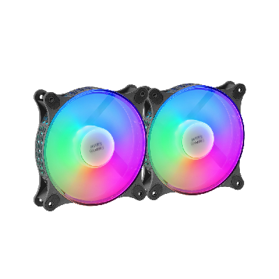 Mars Gaming MFDUO système de refroidissement d’ordinateur Boitier PC Ventilateur 12 cm Noir Mars Gaming MFDUO système de refroidissement d’ordinateur Boitier PC Ventilateur 12 cm Noir