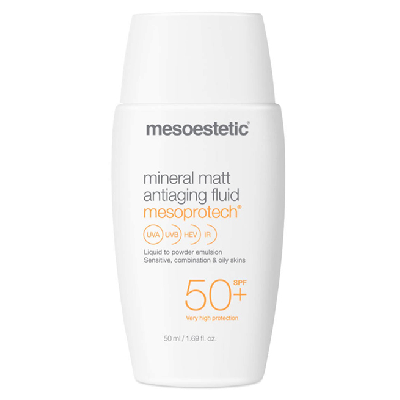 MESOESTETIC Mesoprotech Minéral Matt SPF50 Fluide Anti-Age 50ml MESOESTETIC Mesoprotech Minéral Matt SPF50 Fluide Anti-Age 50ml