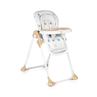 Innovaciones MS Tasty Chaise haute traditionnelle Siège rembourré Beige, Blanc