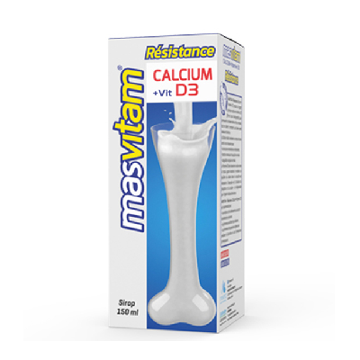 Masvitam Résistance Calcium +Vitamine D3 – 150ml