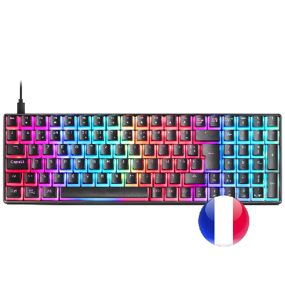 Mars Gaming MKULTRA clavier USB AZERTY Français Noir