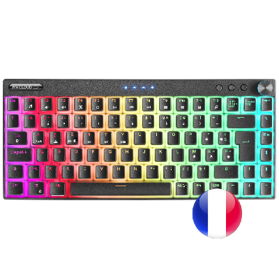 Mars Gaming MKCLOUDBFR clavier USB + Bluetooth AZERTY Français Noir Mars Gaming MKCLOUDBFR clavier USB + Bluetooth AZERTY Français Noir