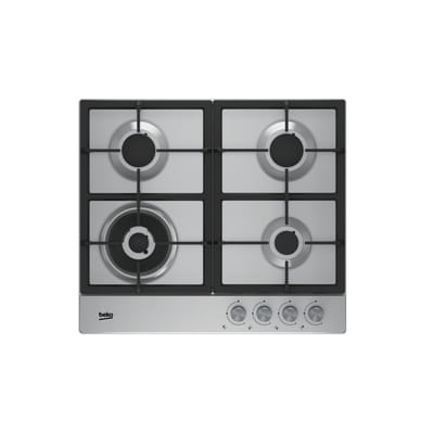 Beko HIAW 64225 SX plaque Acier inoxydable Intégré (placement) Gaz 4 zones