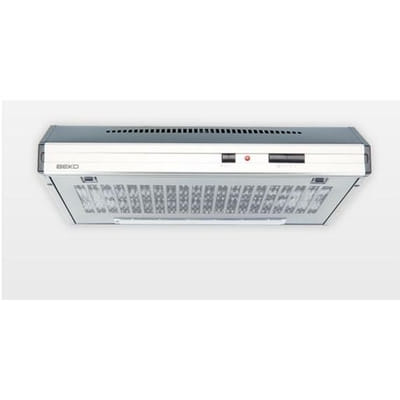Beko CFB 6432 X hotte Intégré Acier inoxydable, Blanc 300 m³/h E