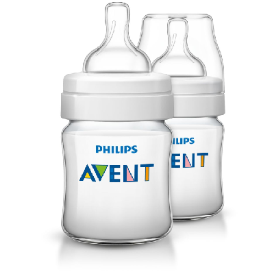 Philips AVENT SCF560/62 biberon 125 ml Polypropylène (PP) Transparent, Blanc Philips AVENT SCF560/62 biberon 125 ml Polypropylène (PP) Transparent, Blanc