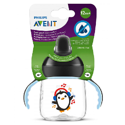 Avent Tasse à bac anti-fuite Pinguin 12mois et + Avent Tasse à bac anti-fuite Pinguin 12mois et +