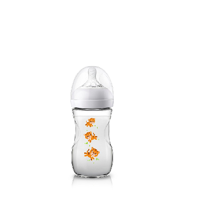 AVENT NATURAL BIBERON DEBIT LENT DES 1 MOIS Tigre 260ML AVENT NATURAL BIBERON DEBIT LENT DES 1 MOIS Tigre 260ML