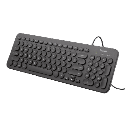 Trust Muto clavier USB AZERTY Français Noir Trust Muto clavier USB AZERTY Français Noir