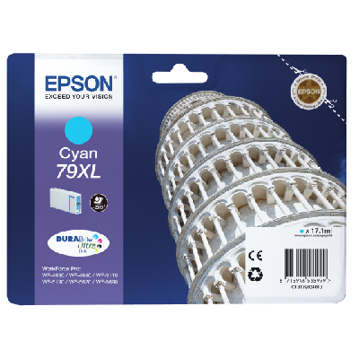 Epson Tower of Pisa Encre Cyan "Tour de Pise" XL (2 000 p) (C13T79024010)