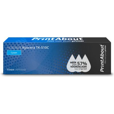 PrintAbout TK-510C Cartouche de toner Compatible Cyan