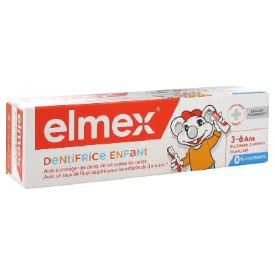 Dentifrice enfant 3-6 ans 50ml Elmex Dentifrice enfant 3-6 ans 50ml Elmex