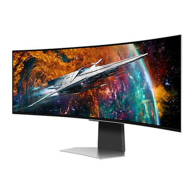 سامسونج أوديسي LS49CG954SUXEN شاشة LED 124.5 سم (49") 5120 x 1440 بكسل 5K Ultra HD OLED فضي