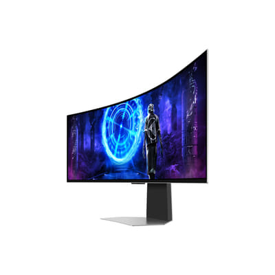Samsung G95SD شاشة مسطحة للكمبيوتر 124.5 سم (49") 5120 x 1440 بكسل ديوال QHD OLED فضي