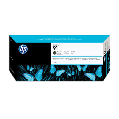 HP 91 DesignJet matte black ink cartridge, 775 ml (C9464A)