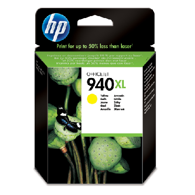 HP 940XL High Yield Yellow Original Ink Cartridge cartouche d'encreRendement élevé (XL) Jaune HP 940XL High Yield Yellow Original Ink Cartridge cartouche d'encreRendement élevé (XL) Jaune