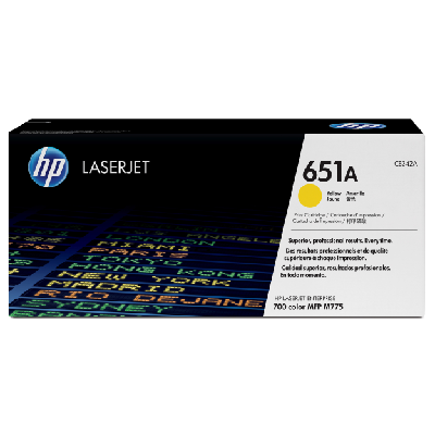 HP 651A Cartouche de tonerOriginal Jaune (CE342A) HP 651A Cartouche de tonerOriginal Jaune (CE342A)