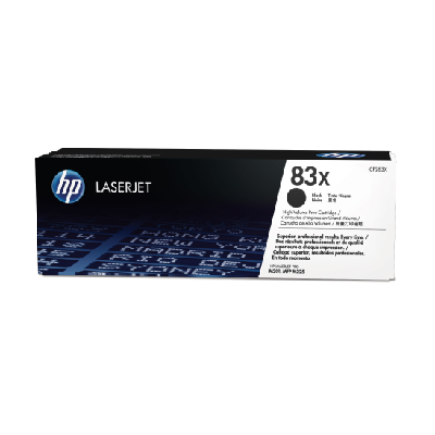 HP 83X toner LaserJet noir authentique grande capacité HP 83X toner LaserJet noir authentique grande capacité