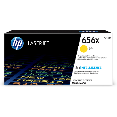 HP 656X toner LaserJet jaune grande capacité conçu par (CF462X) HP 656X toner LaserJet jaune grande capacité conçu par (CF462X)