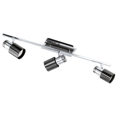 EGLO 30834 كشاف إضاءة كشاف مثبت على السطح أسود، فضي GU10 LED 15 واط