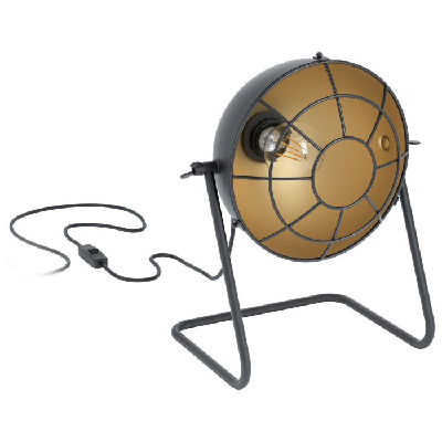 EGLO Treburley lampe de table E27 Noir, Or EGLO Treburley lampe de table E27 Noir, Or